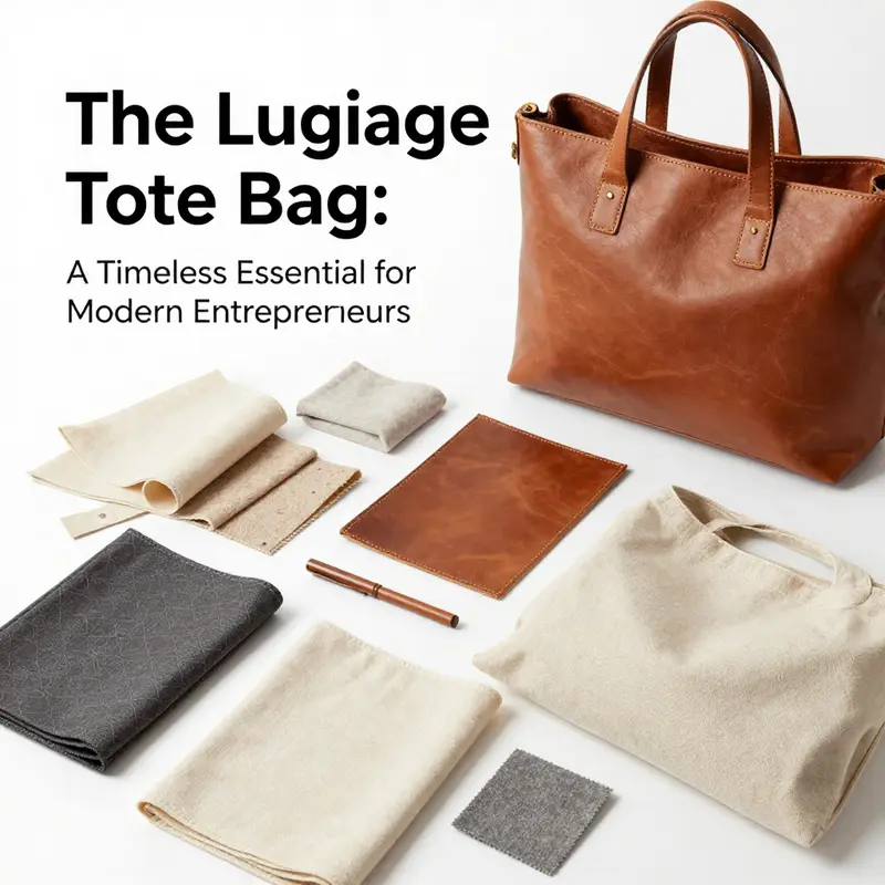 A visual representation of the evolution of luggage tote bags from functional travel gear to luxury fashion items.