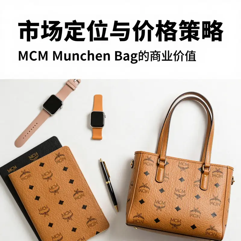 Details of the Visetos pattern and the high-quality materials that define MCM Munchen bags.