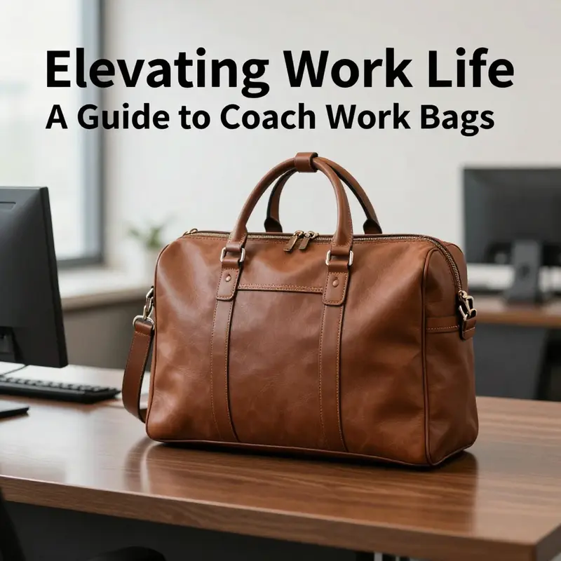 Men’s Coach Metropolitan Workbag highlighting its professional design and practicality.