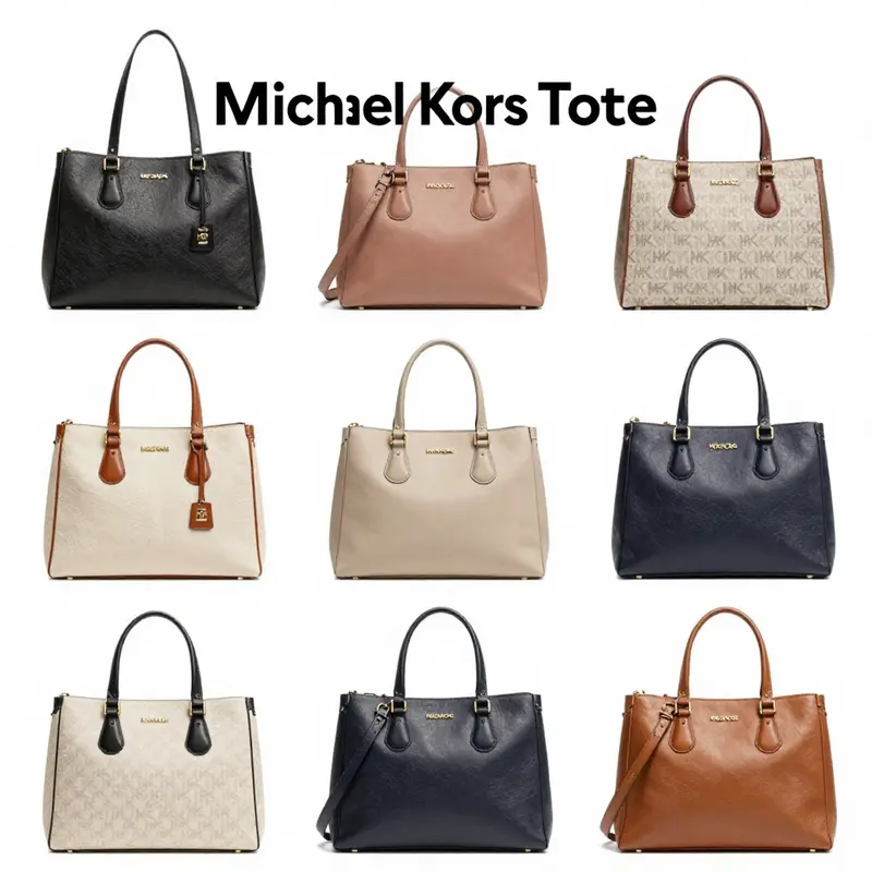 An iconic Michael Kors tote bag displayed in an urban setting, reflecting its luxurious appeal.