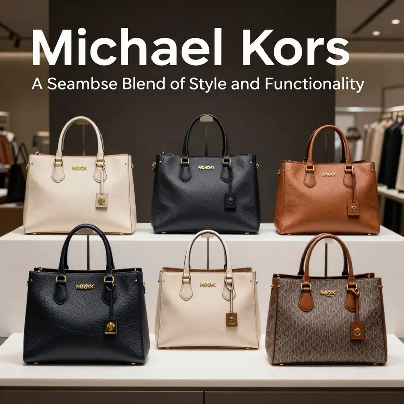 An elegant representation of the Michael Kors tote bag collection, highlighting various styles.