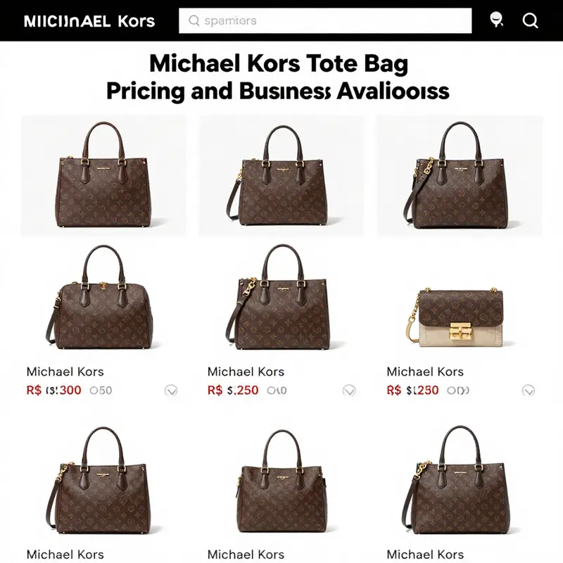 An iconic Michael Kors tote bag displayed in an urban setting, reflecting its luxurious appeal.