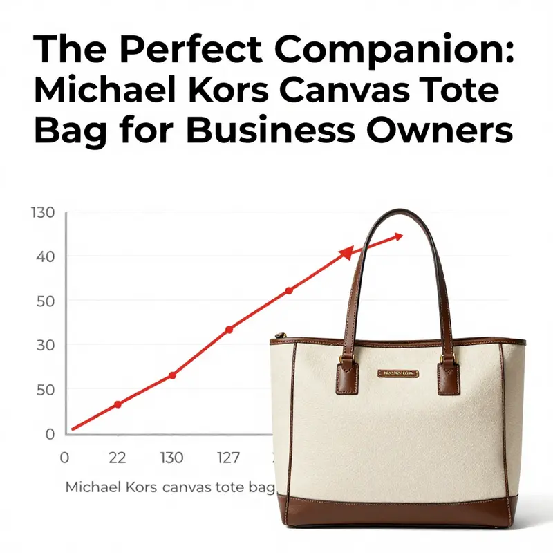 The stylish and spacious Michael Kors Women’s Kensington canvas tote bag, perfect for business and casual use.