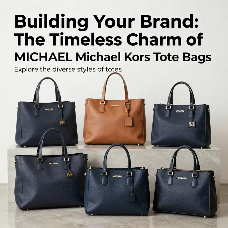 A collection of various MICHAEL Michael Kors tote bags showcasing different styles and designs for fashionable business use.