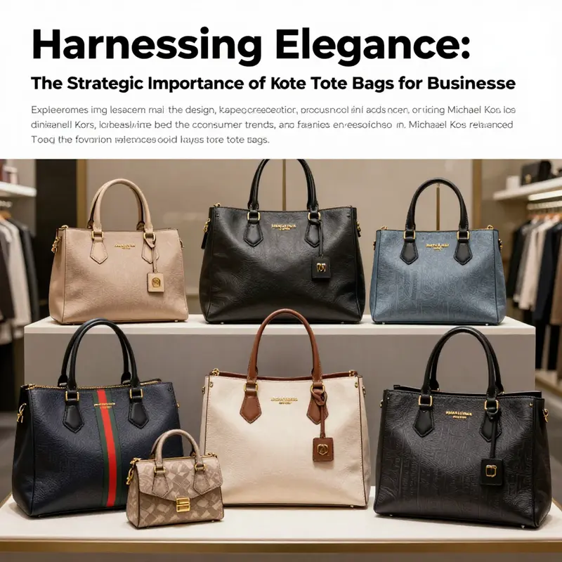 An artful arrangement of Michael Kors tote bags reflecting high-end style and craftsmanship.