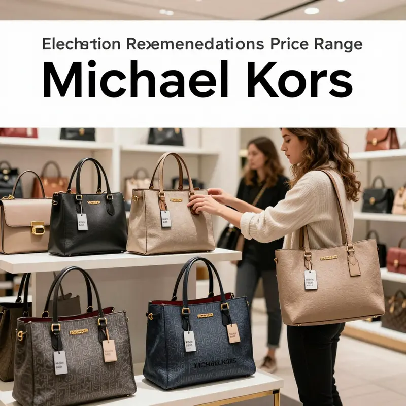 A display of Michael Kors tote bags, emphasizing their elegance and the brand’s commitment to luxury and functionality.
