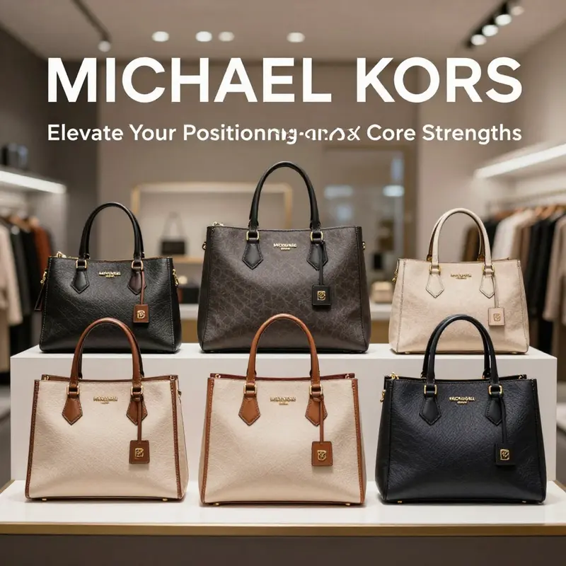 A display of Michael Kors tote bags, emphasizing their elegance and the brand’s commitment to luxury and functionality.