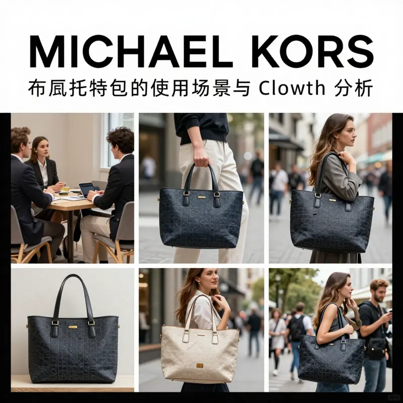 Detailed view of the MICHAEL KORS Mirella large canvas tote showcasing its stylish design and logo.