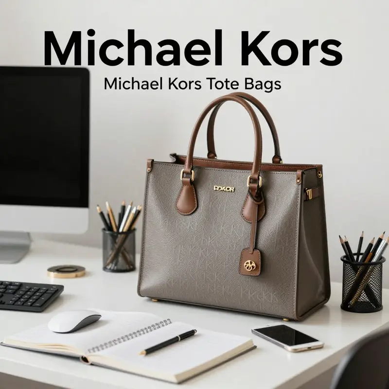 The iconic Michael Kors Mercer tote, a favorite among business professionals for its blend of luxury and functionality.