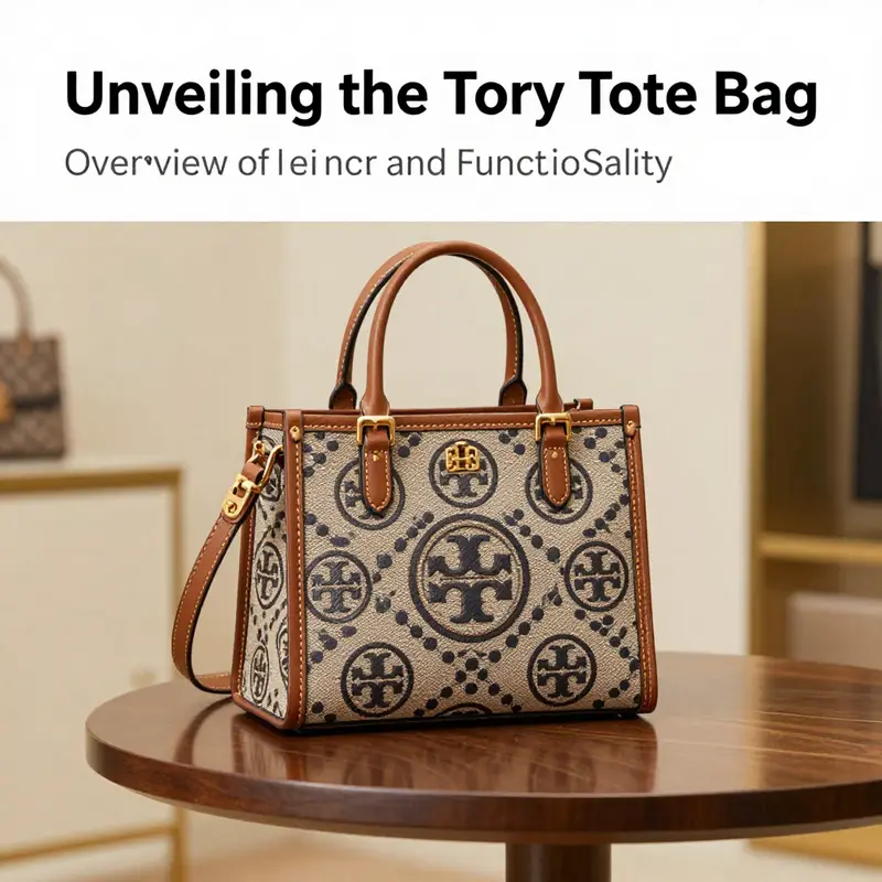 The Tory Mini Tote, a blend of functionality and chic design, ideal for daily use by professionals.