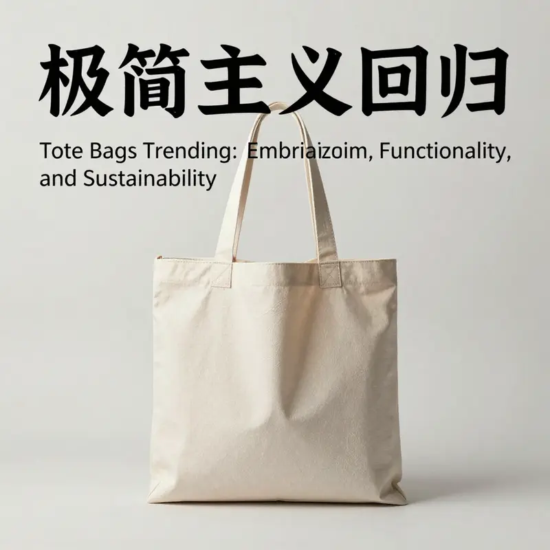 A minimalist tote bag exemplifying the trend of simplicity and elegance in accessory design.