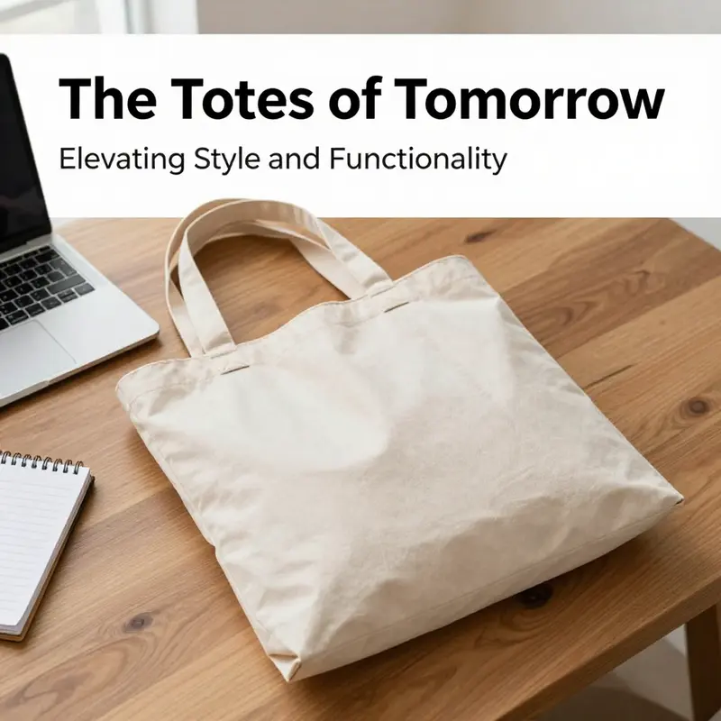 A minimalist tote bag exemplifying elegance and practicality in a modern office setting.
