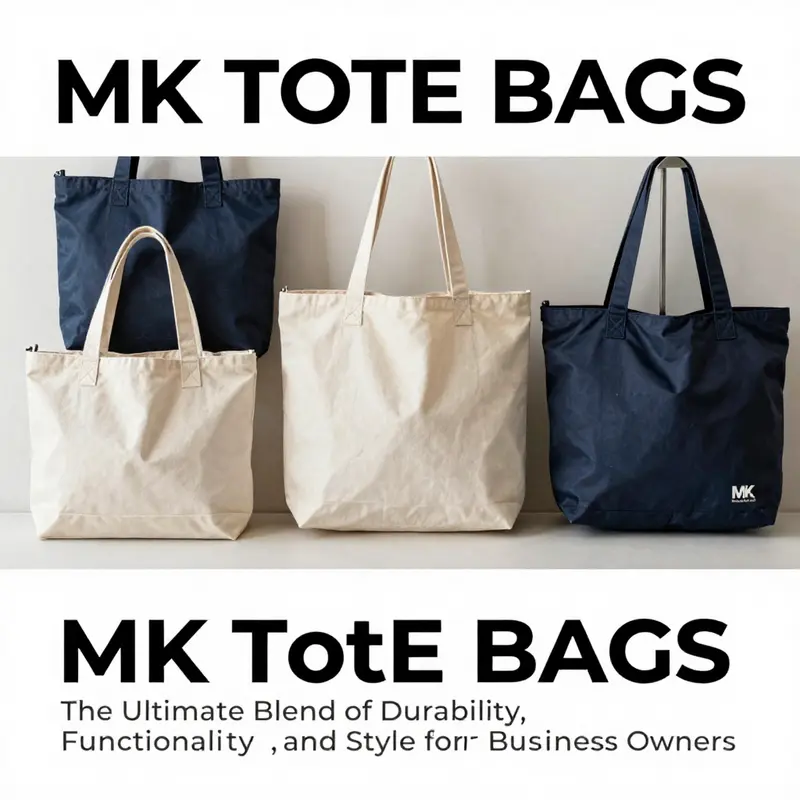 A variety of MK tote bags made from durable materials, showcasing their resilience and craftsmanship.