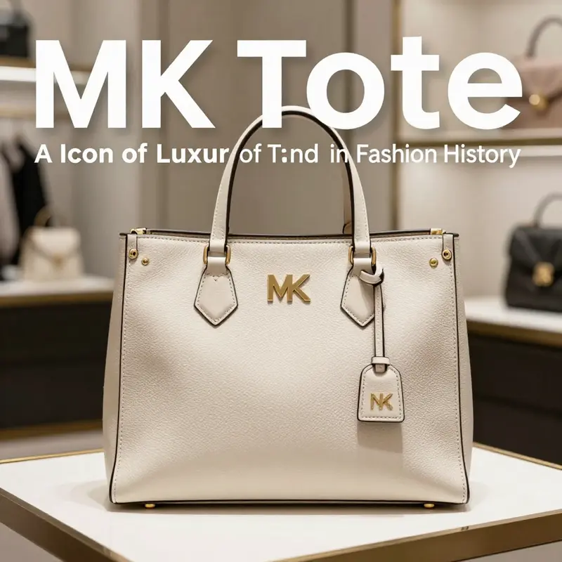 An MK Tote showcased in a boutique, symbolizing its significant evolution in fashion history.