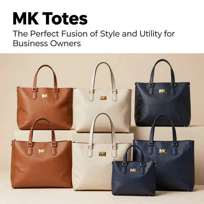 An artistic arrangement of different MK tote bags highlighting their vibrant designs, showcasing their appeal in the fashion market.