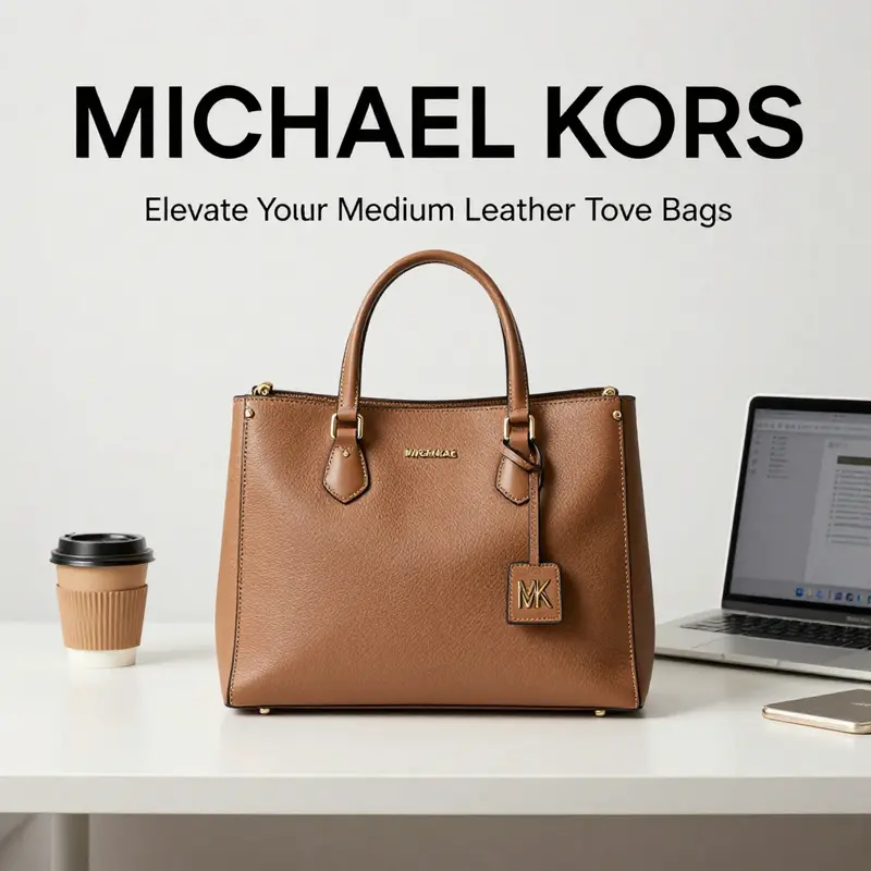 The Gigi Mini Jacquard Tote Bag on an office desk, highlighting its elegance and style.