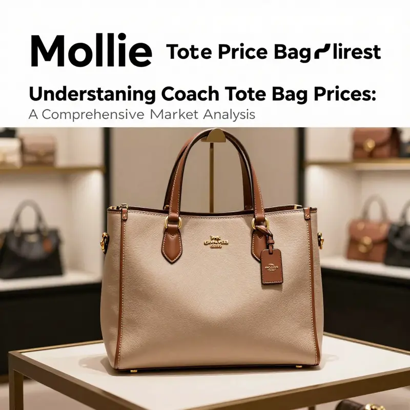 Mollie Tote Bag positioned in a luxury boutique, showcasing its refined design.