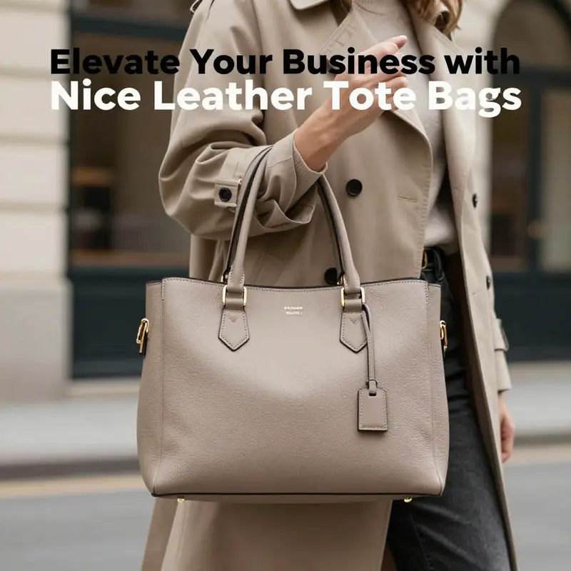 A showcase of luxury leather tote bags representing premium brands and craftsmanship.