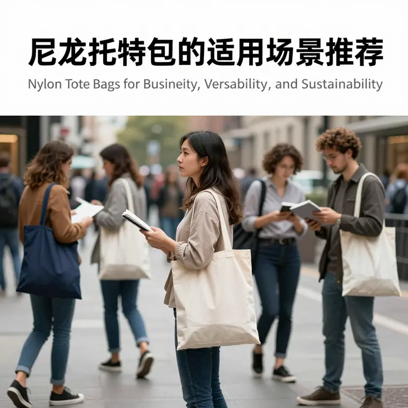 Demonstrating the water-resistant capability of a nylon tote bag in a rainy outdoor setting.