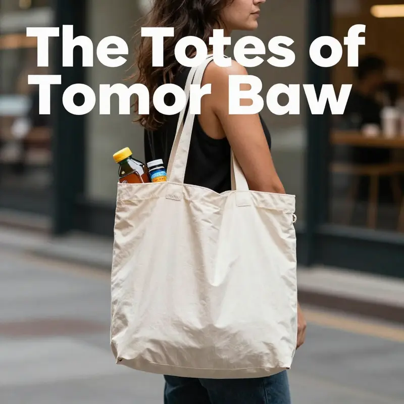 A minimalist tote bag exemplifying elegance and practicality in a modern office setting.