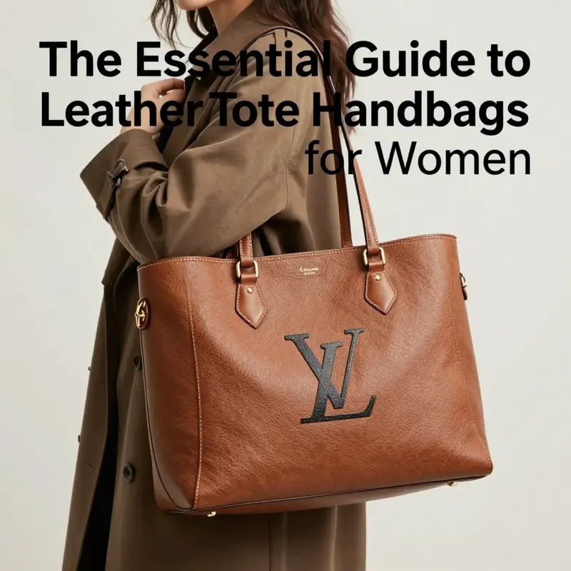 Diverse styles of leather tote handbags, highlighting their features and functionalities.