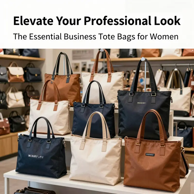 A businesswoman exemplifying the functional versatility of business tote bags designed for women.