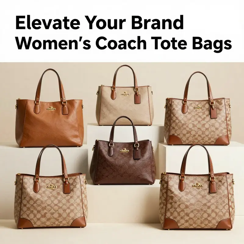 An elegant collection of popular Women’s Coach tote bags.