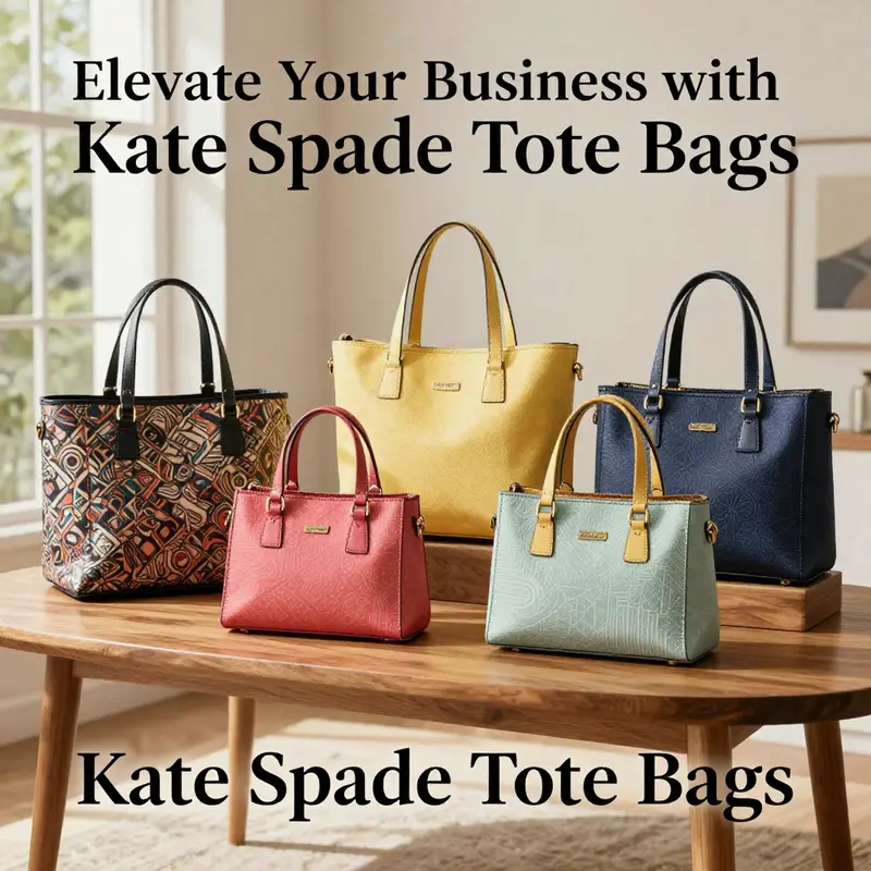 A curated collection of popular Kate Spade tote bags displaying their vibrant designs.