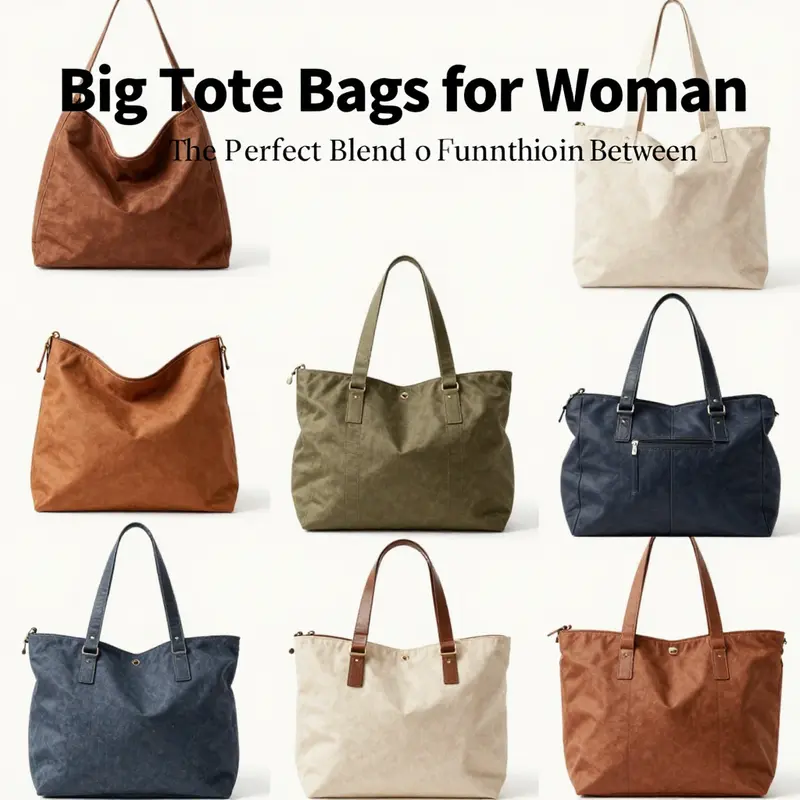 A chronological visual representation of how big tote bags for women evolved from utility carriers to fashion statements.