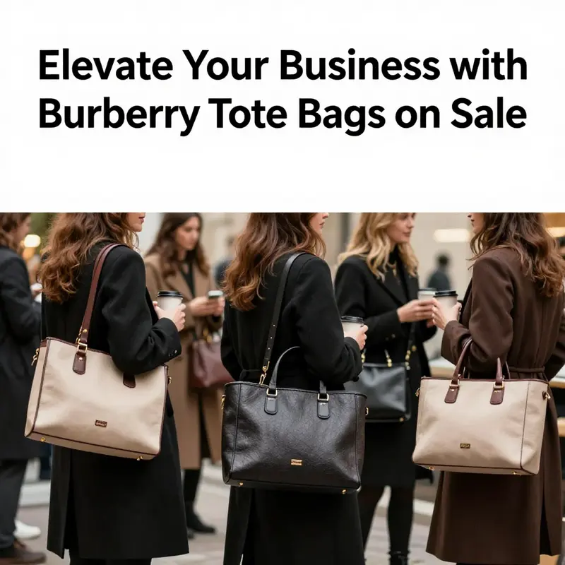 Explore the latest discounts on premium Burberry tote bags to elevate your product offerings.
