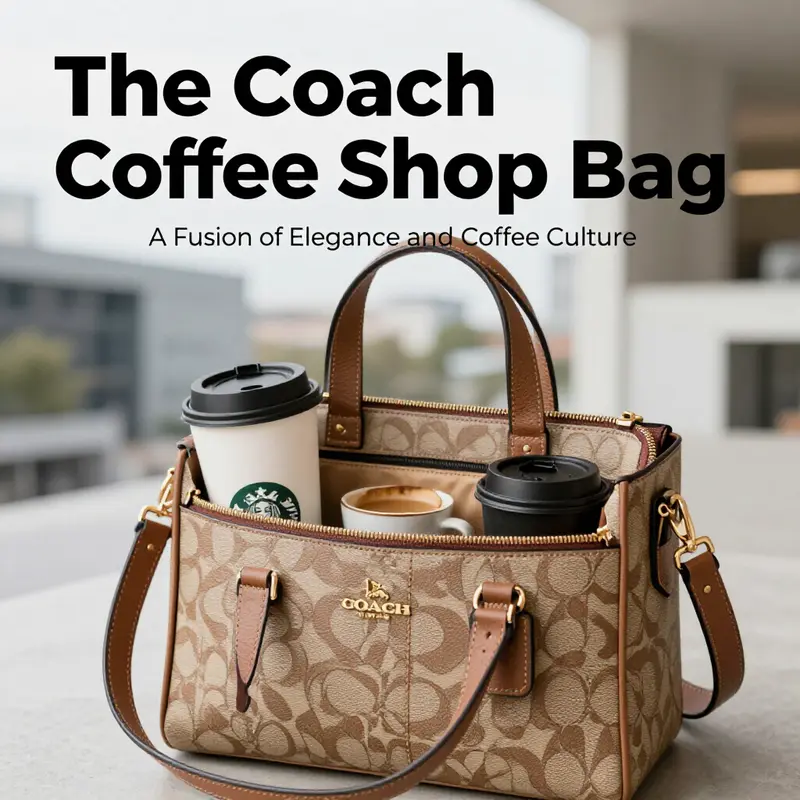 The Coach Coffee Shop Bag embodies the perfect fusion of luxury fashion and vibrant coffee culture.