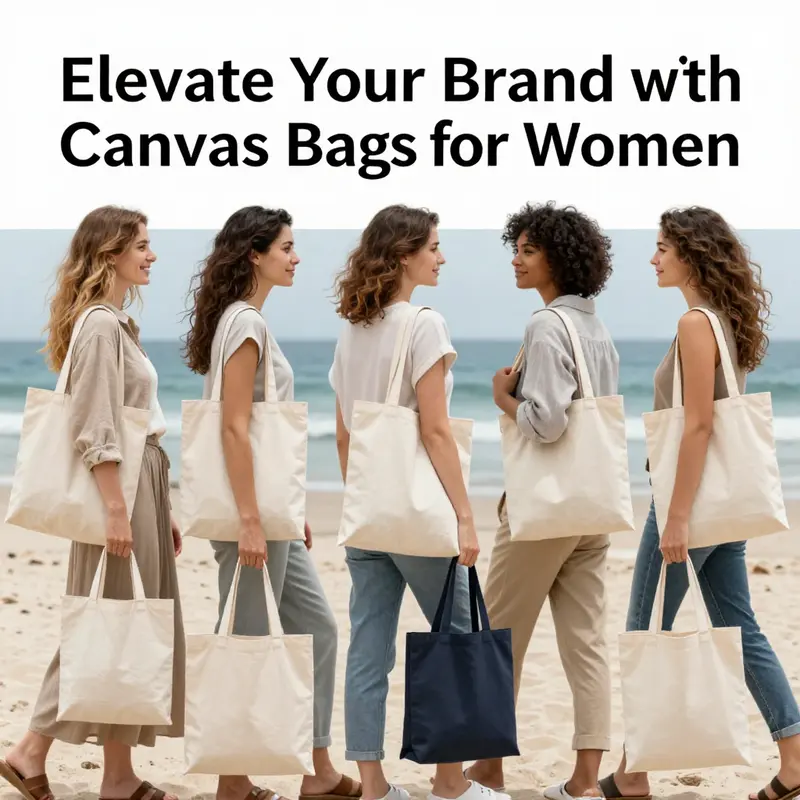 Canvas tote bags showcase their versatility across different occasions.