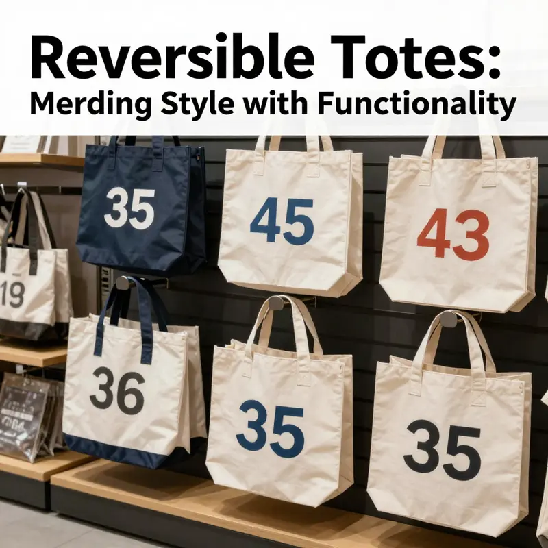 Showcasing the innovative design and functionality of reversible tote bags.