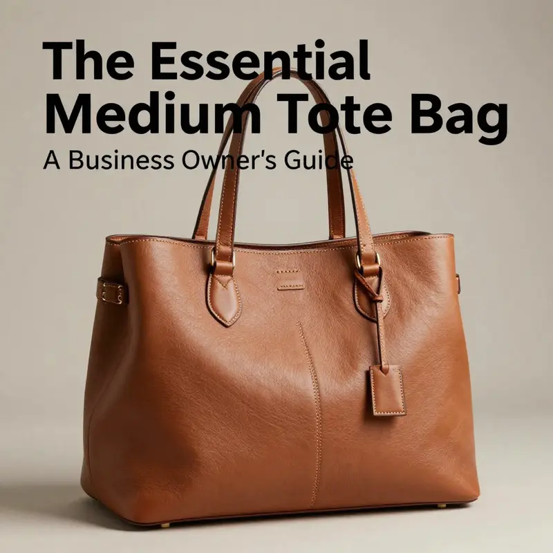 Showcasing the fine craftsmanship of a premium medium tote bag.