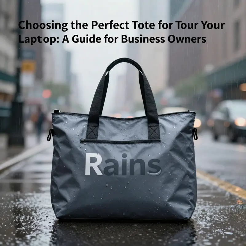 The Rains Tote Bag Mini exemplifies style and practicality, suitable for rainy weather.