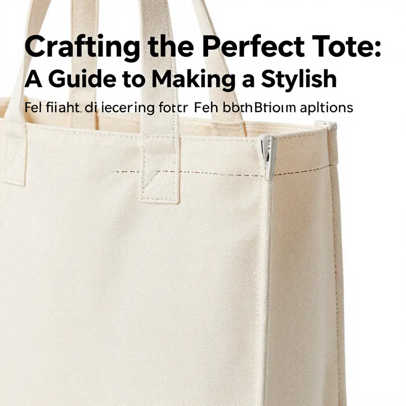 Essential materials for creating a tote bag with a flat bottom.