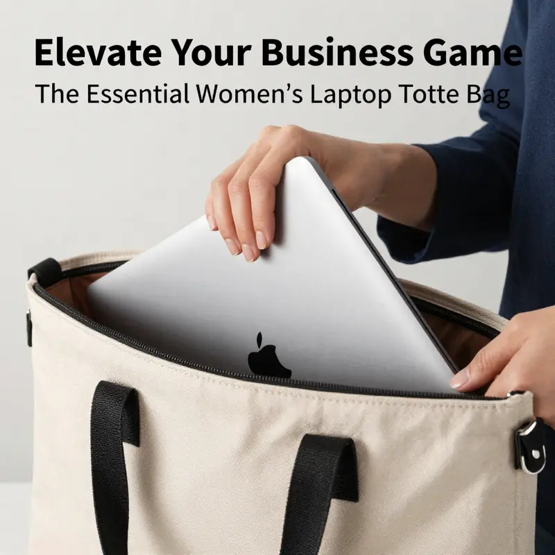 The perfect tote for a modern working woman, balancing style and daily functionality.