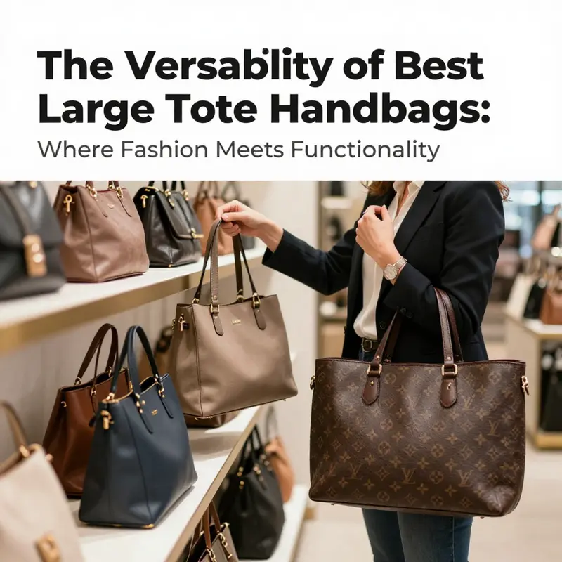 A diverse collection of stylish large tote handbags highlighting both fashion and function in a business context.