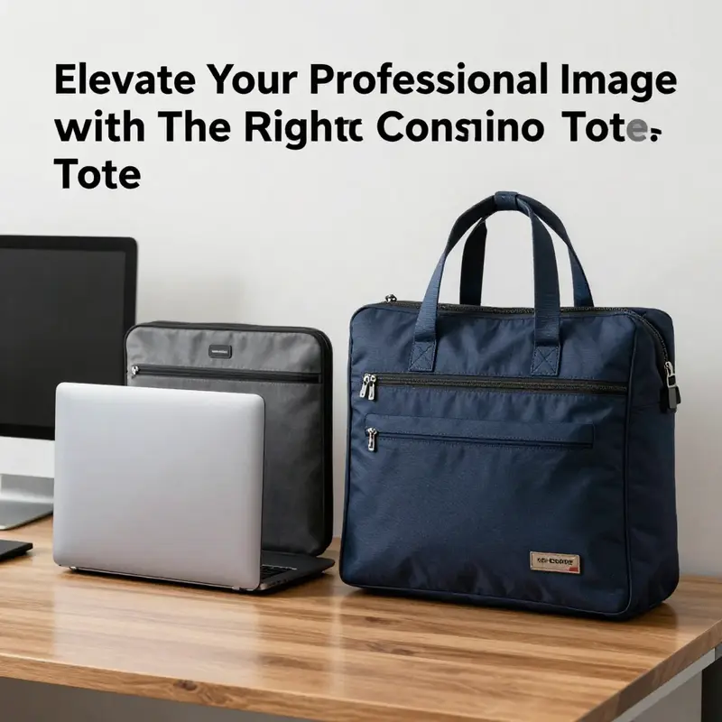 The significance of laptop totes in enhancing a professional image.