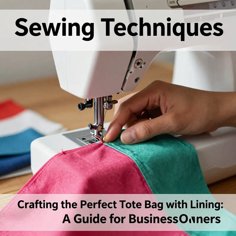 Materials required for crafting a tote bag, showcasing various fabrics and sewing tools.