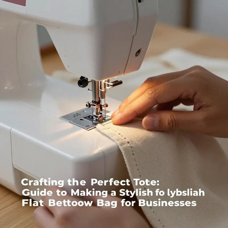 Essential materials for creating a tote bag with a flat bottom.