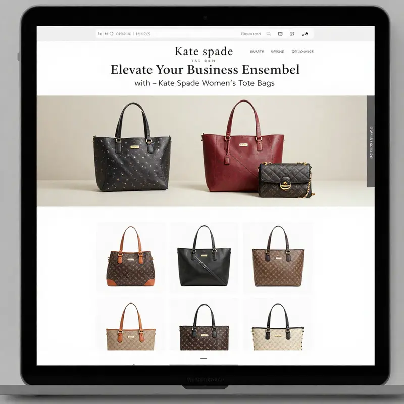 A collection of popular Kate Spade tote bag styles highlighting different colors and designs.