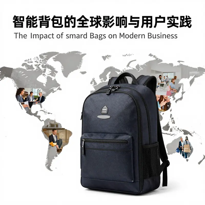 Key features of a smart bag designed for professionals, showcasing its innovative functionalities.