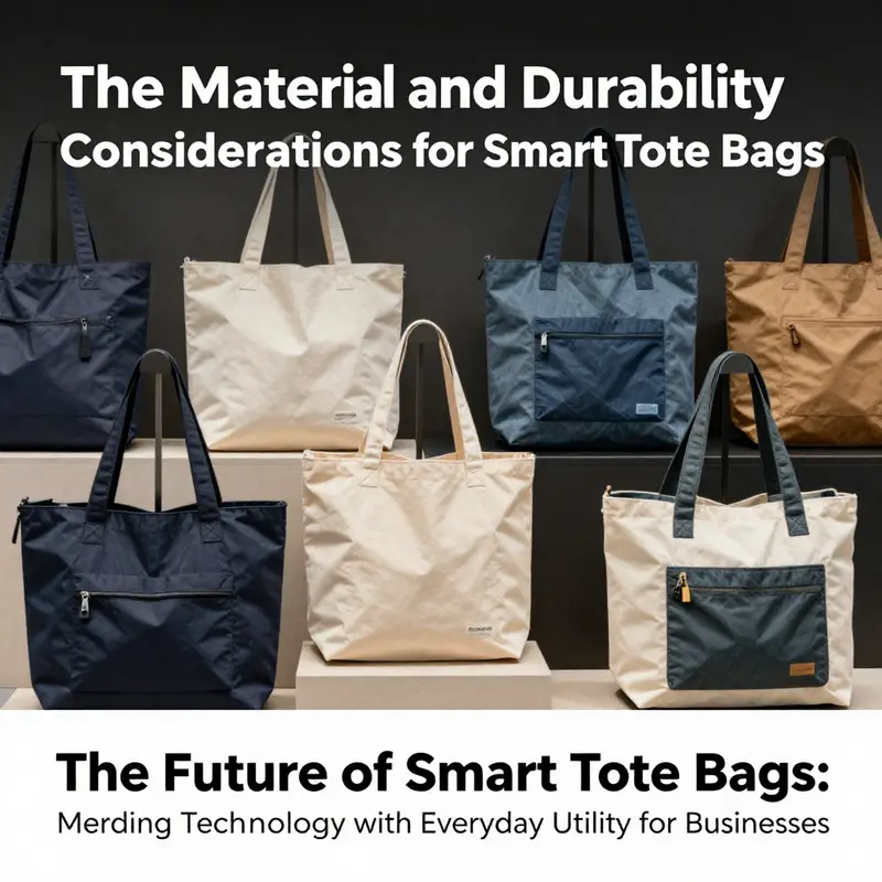 Showcasing the advanced technological features of smart tote bags.