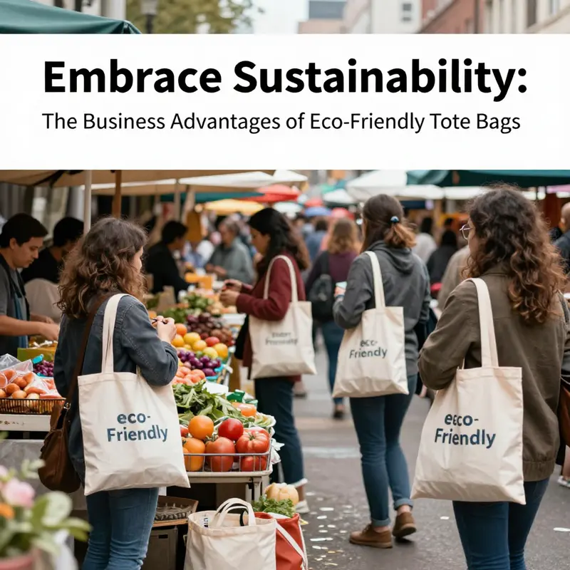 A variety of eco-friendly tote bags highlight sustainable material options.