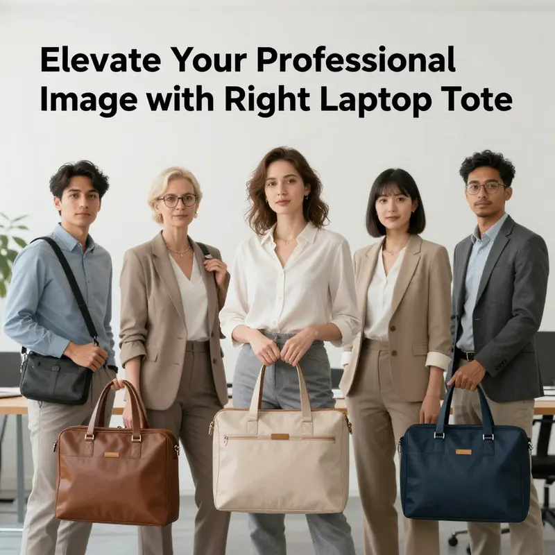 The significance of laptop totes in enhancing a professional image.