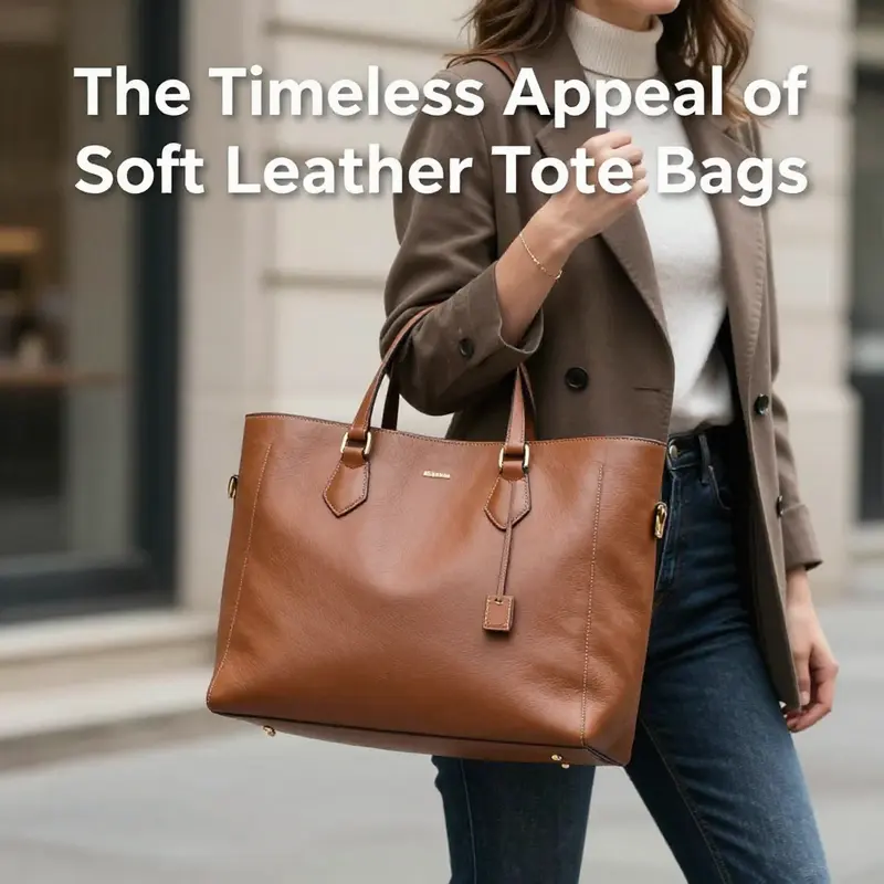 The exquisite craftsmanship and rich texture of soft leather emphasize the quality that women demand in tote bags.