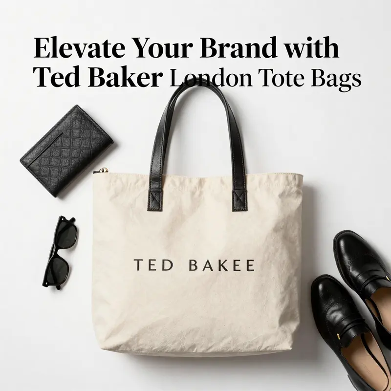 Highlighting the distinctive design elements of Ted Baker London tote bags.