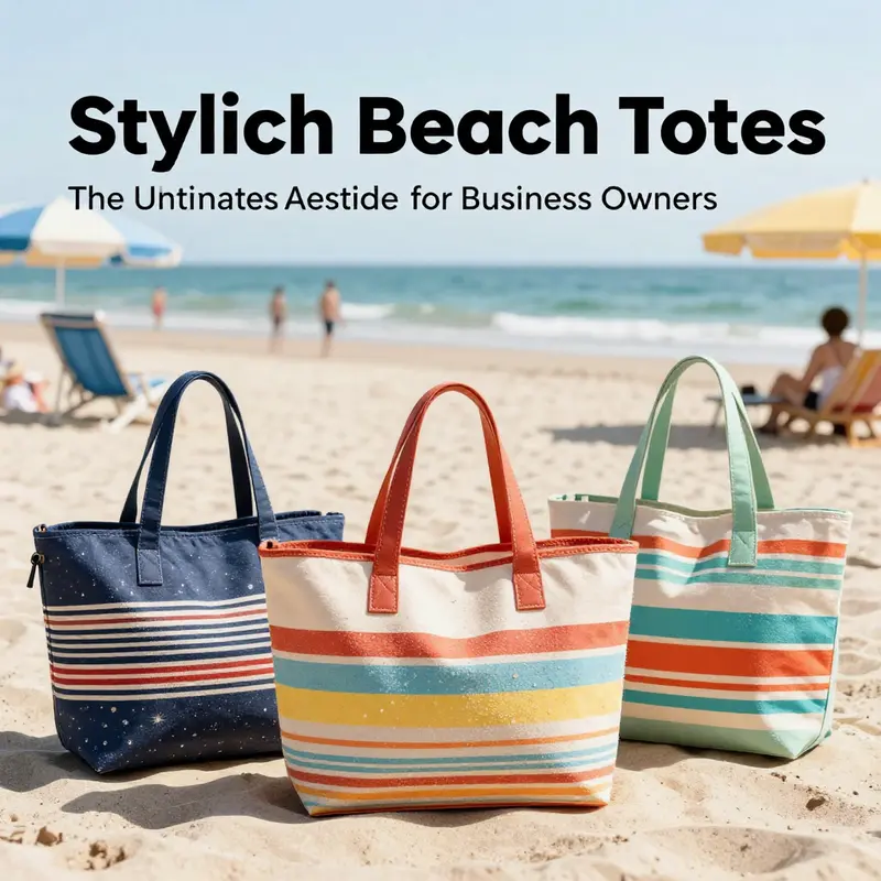 Various materials used in beach tote production, highlighting both durability and sustainability.