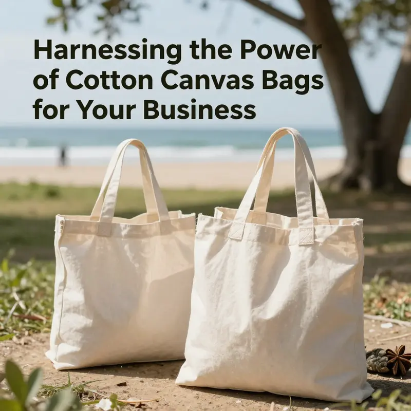 A diverse array of cotton canvas bags showcasing different styles and uses.